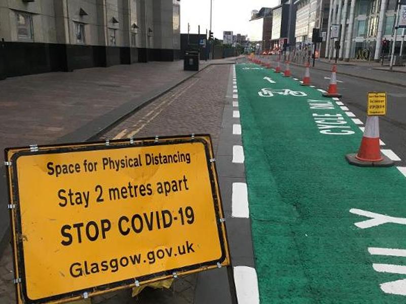 Sustrans funding boost to support physical distancing across Glasgow