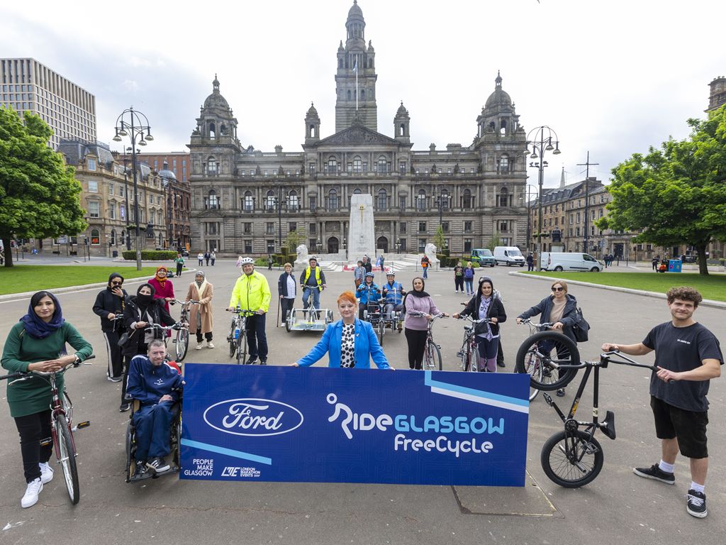Cycling groups herald launch of Ford RideGlasgow FreeCycle as celebration of the cycling community in Glasgow
