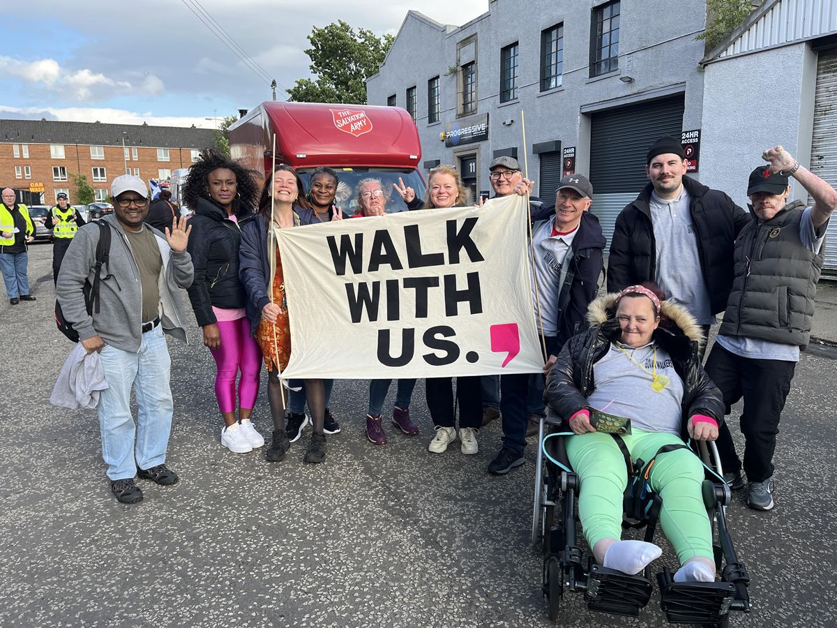 Govan walking group hailed as a highlight of the week by Care Home Residents