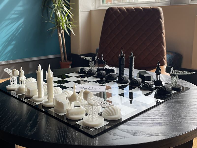 Historic Glasgow landmarks celebrated in striking 3D Chess Set