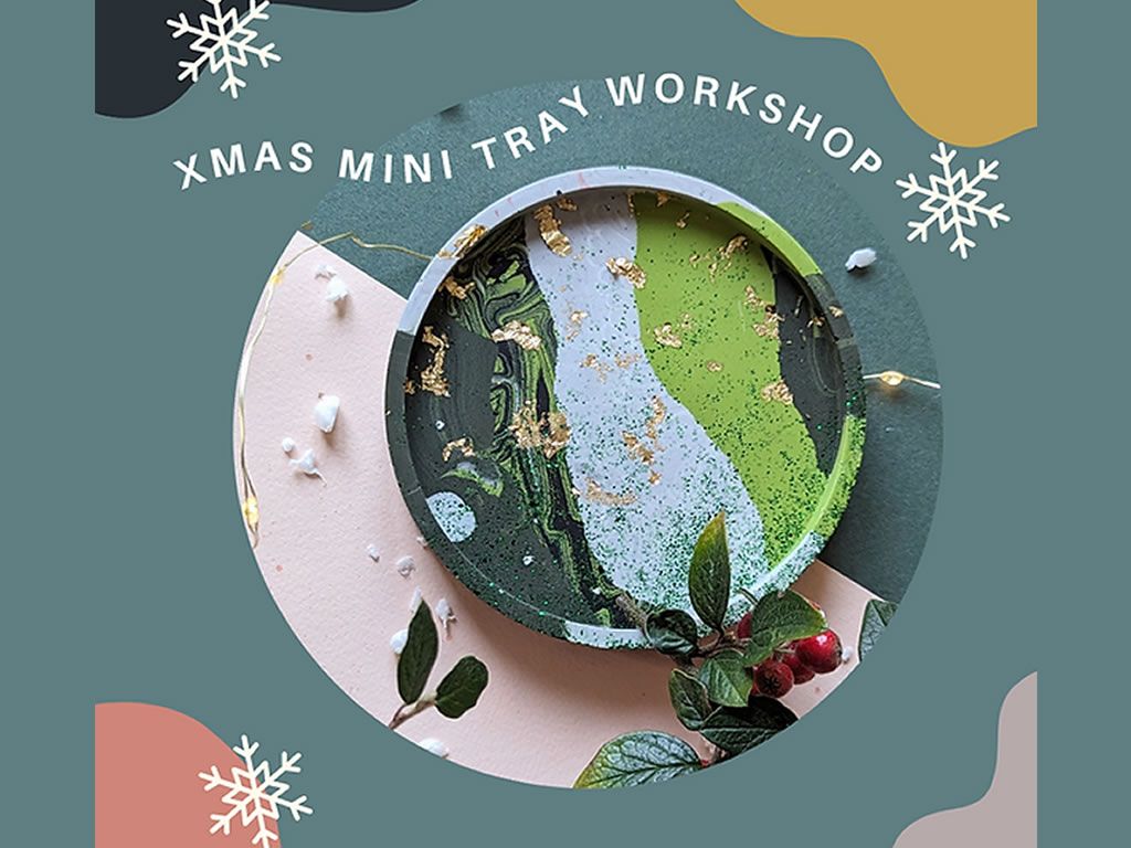 Christmas Mini Tray - Eco Resin Craft Workshop