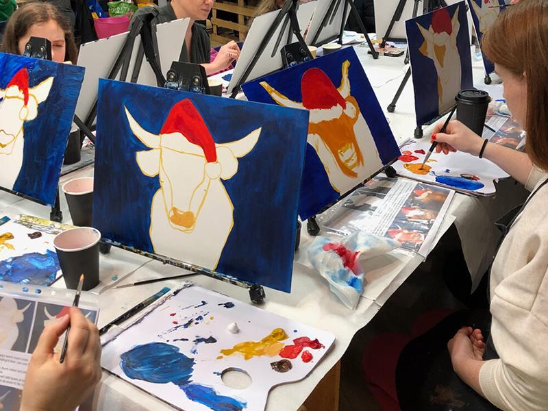 Christmas Paint n Sip’s -with Blaeberry River Art