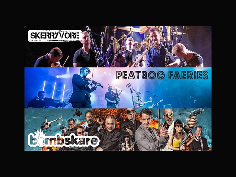 World Fair Trade Day Gathering 2022: Skerryvore, Peatbog Fairies & Bombskare