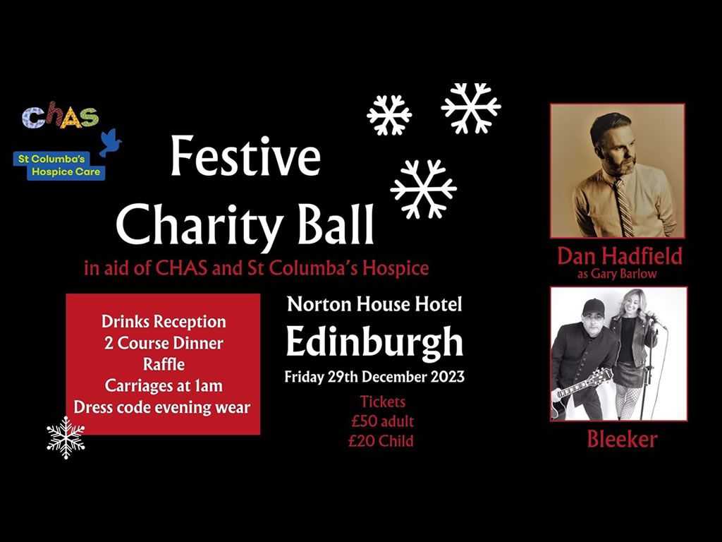 Festive Charity Ball in aid of CHAS & St Columba’s Hospice