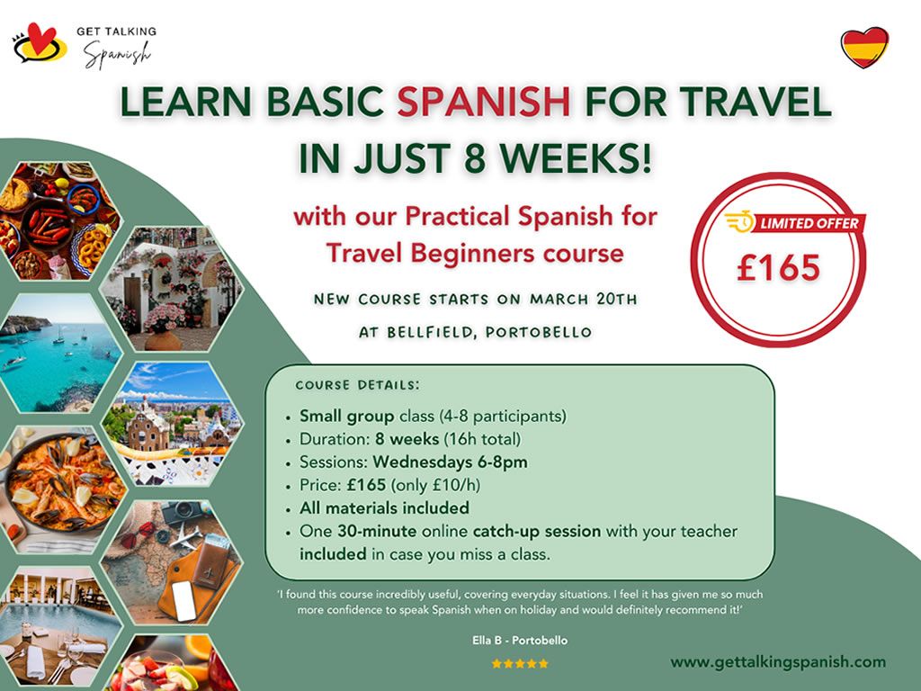 Practical Spanish for Travel: Eight-week course