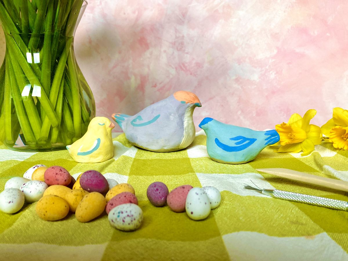Spring Pottery Class: Ceramic Bird Ornament