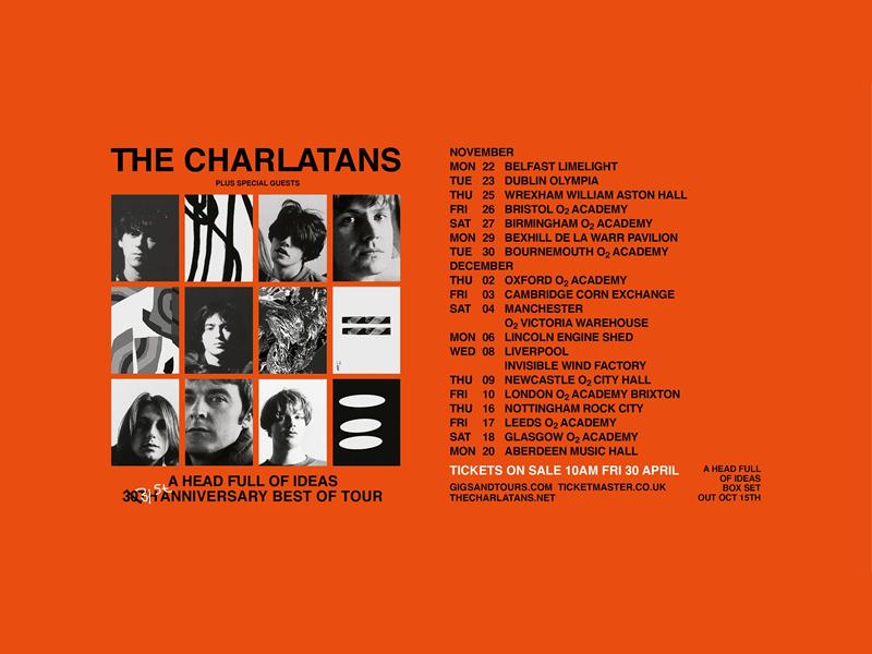 The Charlatans - 30th Anniversary Best of Tour