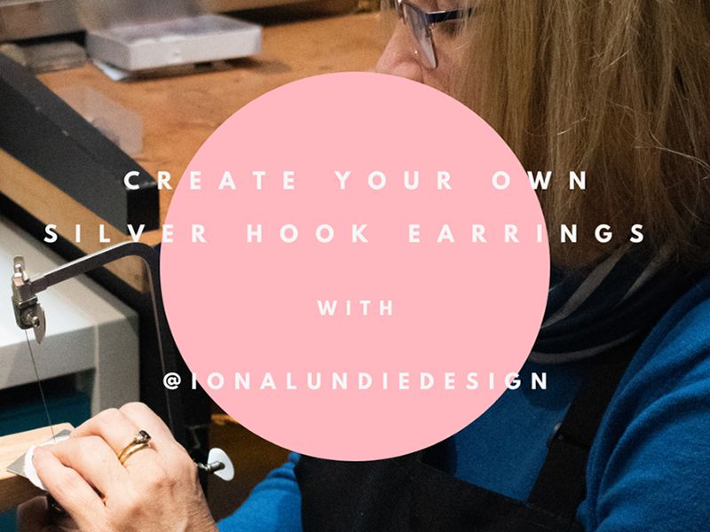 Create Your Own Silver Hook Earrings with @ionalundiedesign