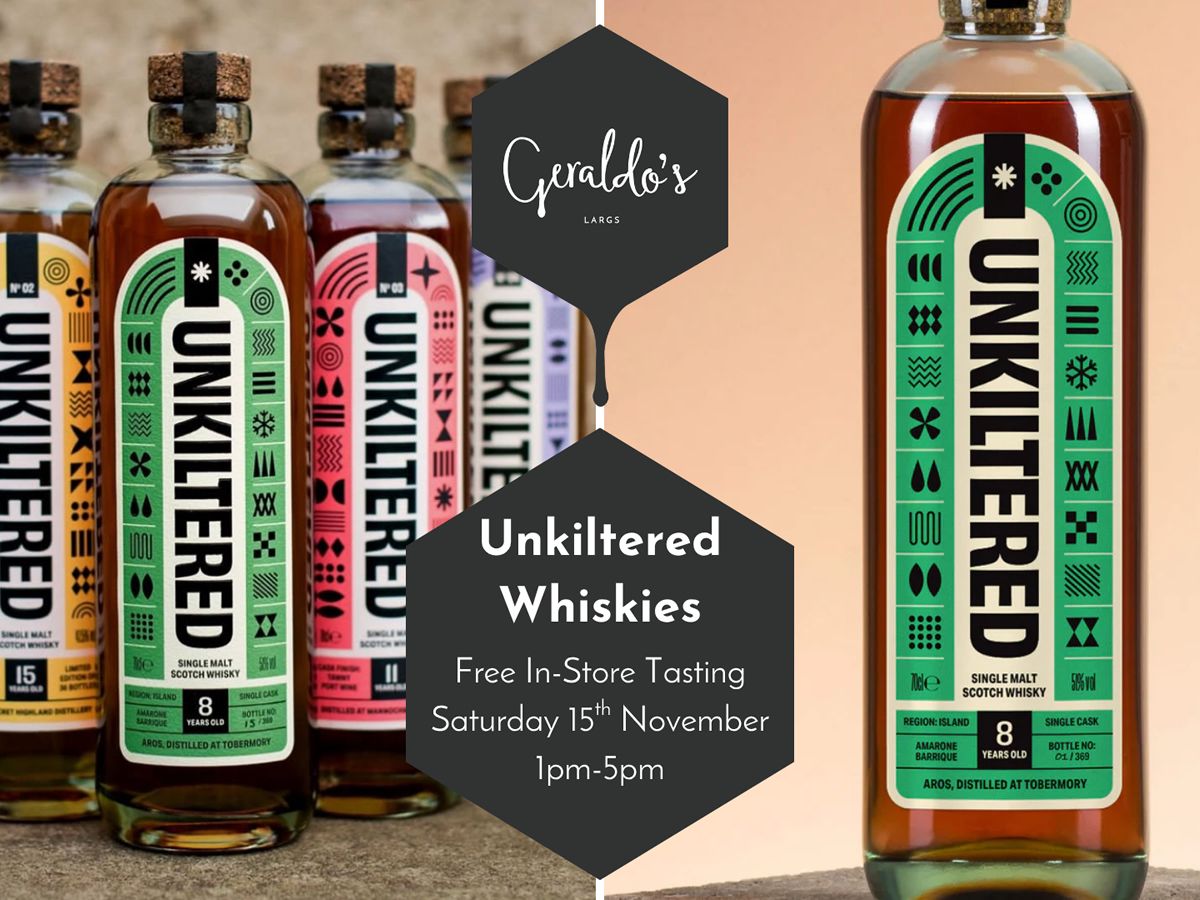 FREE Unkiltered Whisky Tasting