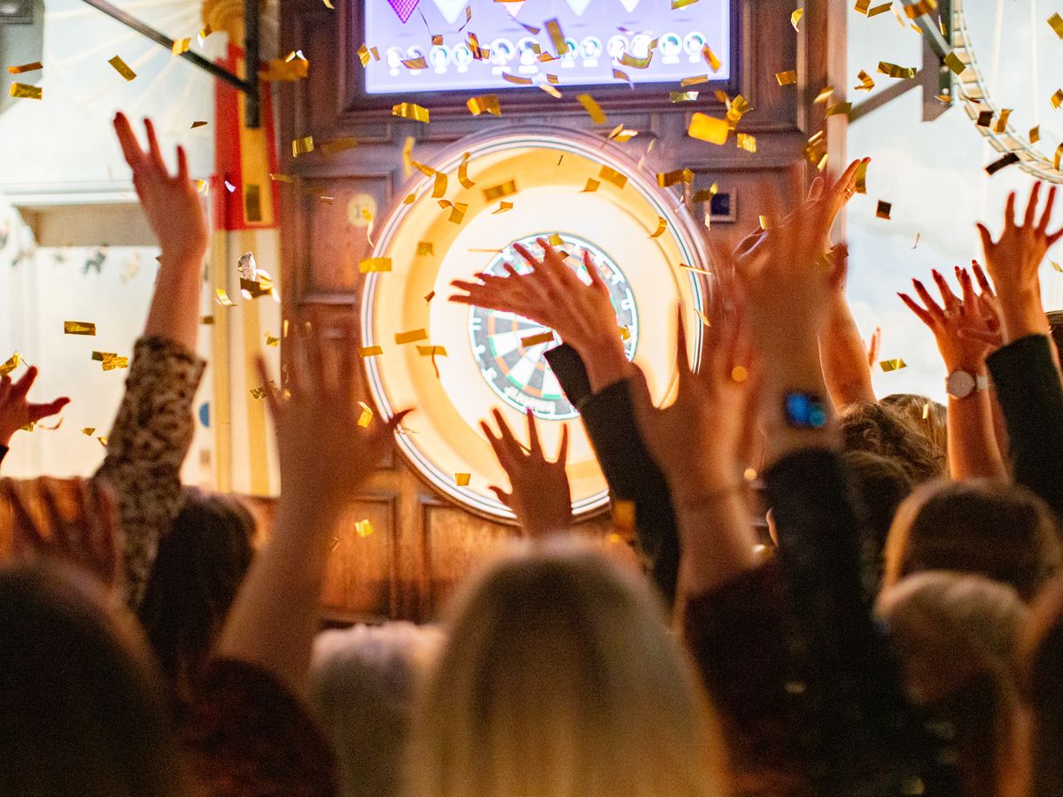 Ring in Hogmanay with darts, dancing, and bottomless pizza