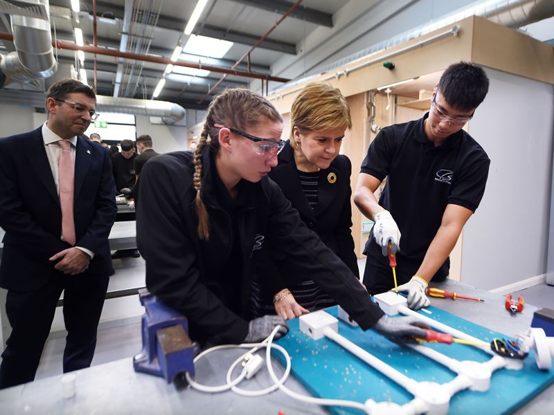 First Minister opens one of the most sustainably built colleges in Scotland