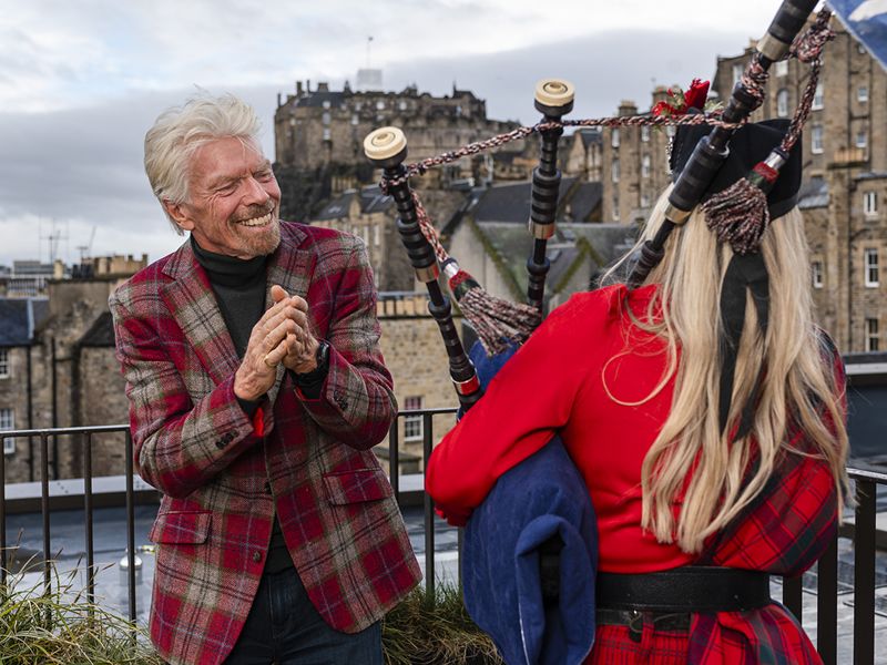 Sir Richard Branson opens Virgin Hotels Edinburgh with James Bermingham, CEO of Virgin Hotels