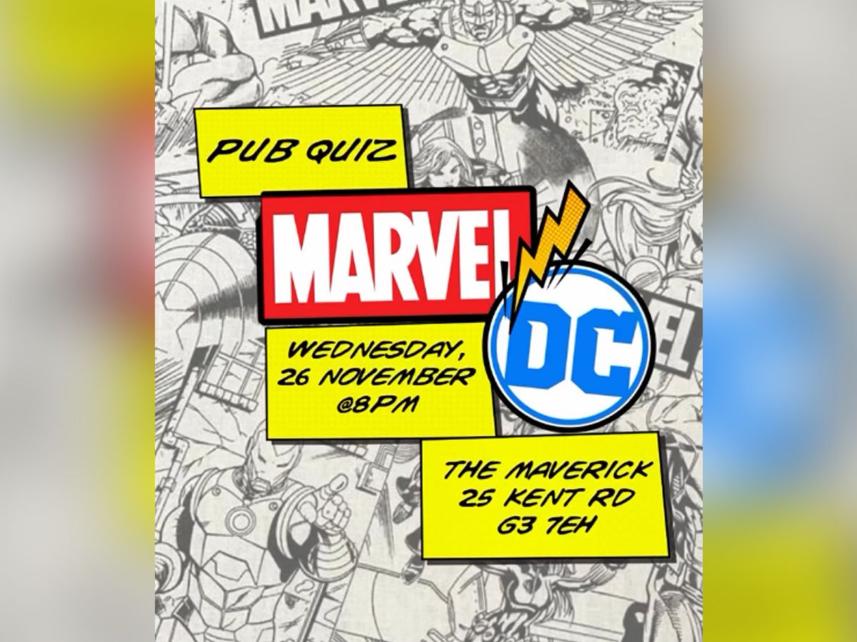 The Maverick’s Pub Quiz: Marvel vs DC (hosted by Gerry Lyons)