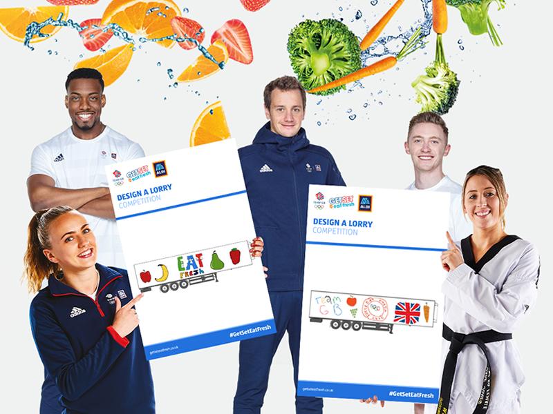 Aldi launches a lorry design competition for children across Scotland with Team GB