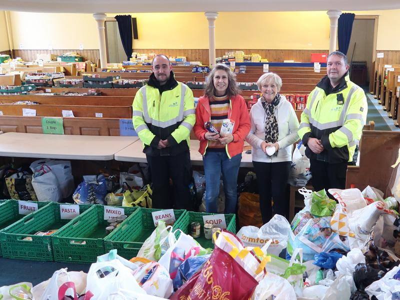 Kind hearted council staff donate to East Renfrewshire Foodbank