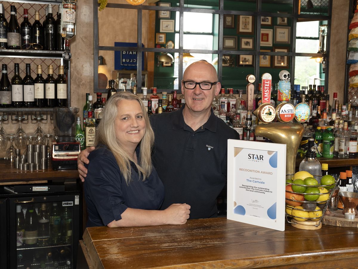 Busby pub celebrates triple award success
