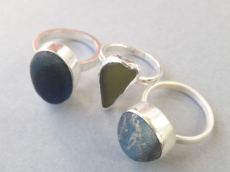 Silver Sea Glass Ring 2 Day Weekend Workshop