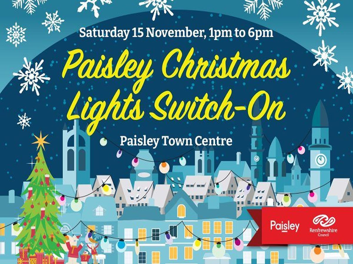 Paisley Christmas Lights Switch On