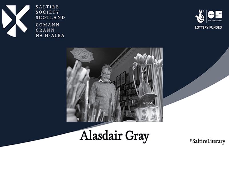 Alasdair Gray wins the Inaugural Saltire Society Scottish Lifetime Achievement Award