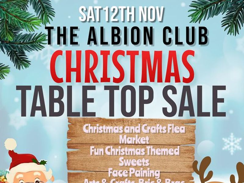 The Albion Club Christmas Table Top Sale At The Albion Social Club the-albion-club-christmas-table-top-sale-at-the-albion-social-club