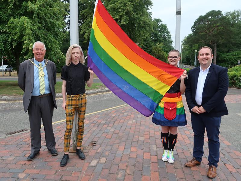 Rainbow flag raised to celebrate diversity