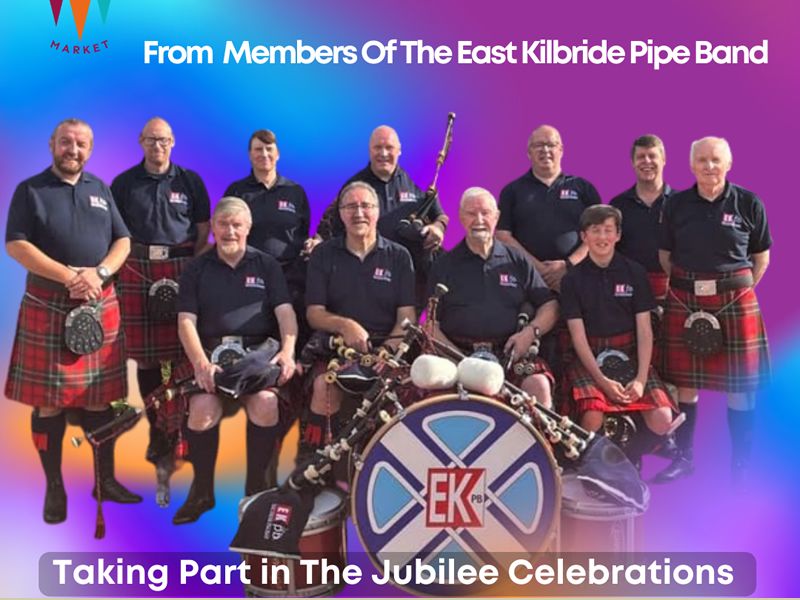 East Kilbride Pipe Band at Market, Glasgow East End What's On