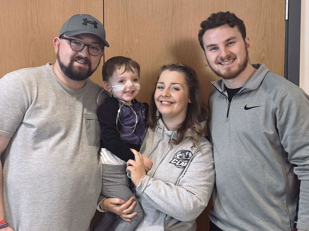Medical miracle boy Brodie gets surprise visit from his Clan ice hockey hero