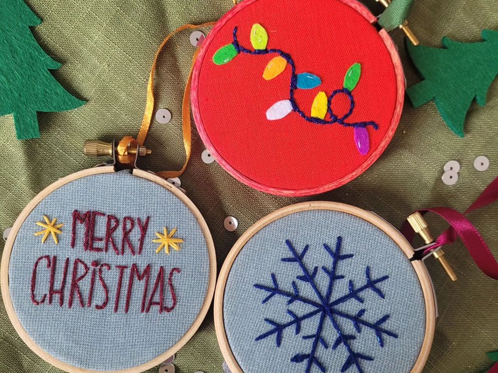 Embroidered Christmas Decoration Workshop