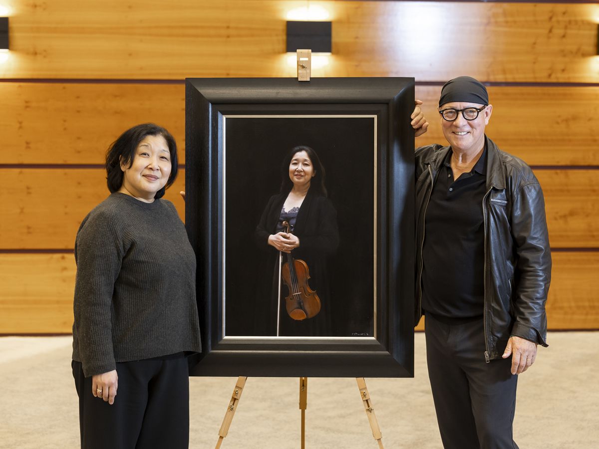 RSNO leader Maya Iwabuchi celebrated in new portrait by Gerard M Burns