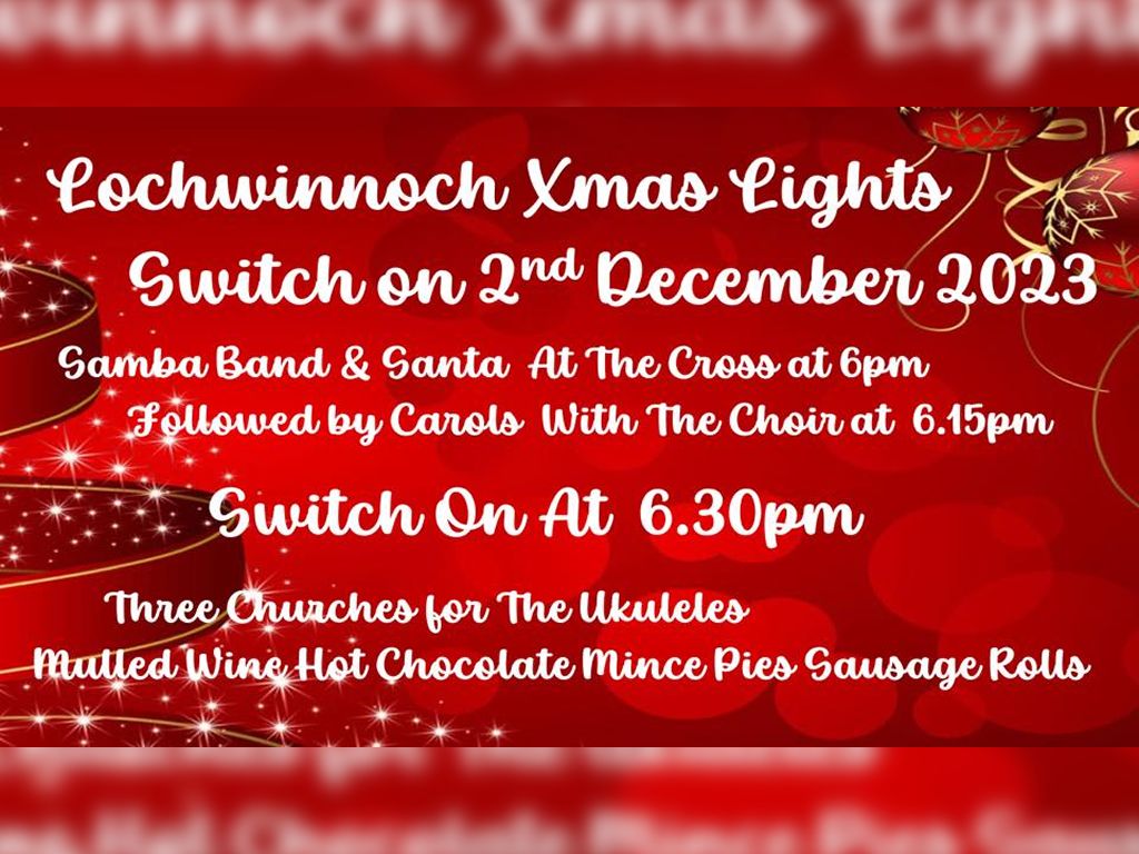 Lochwinnoch Christmas Lights Switch On