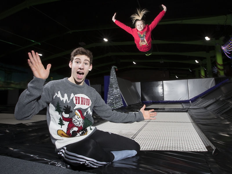 Christmas jumpers raise money at Flip Out