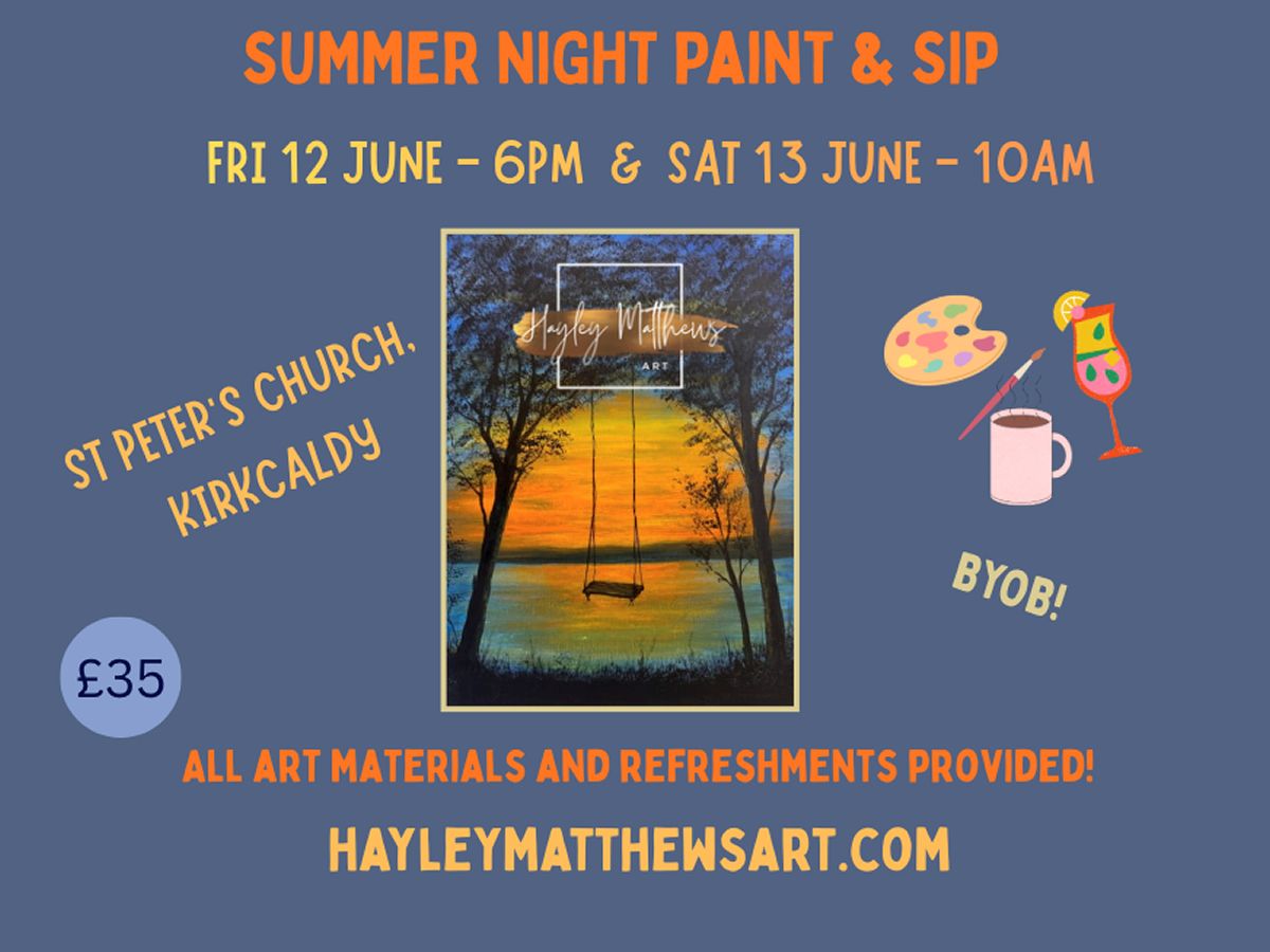 Hayley Matthews Art Paint & Sip - Summer Night