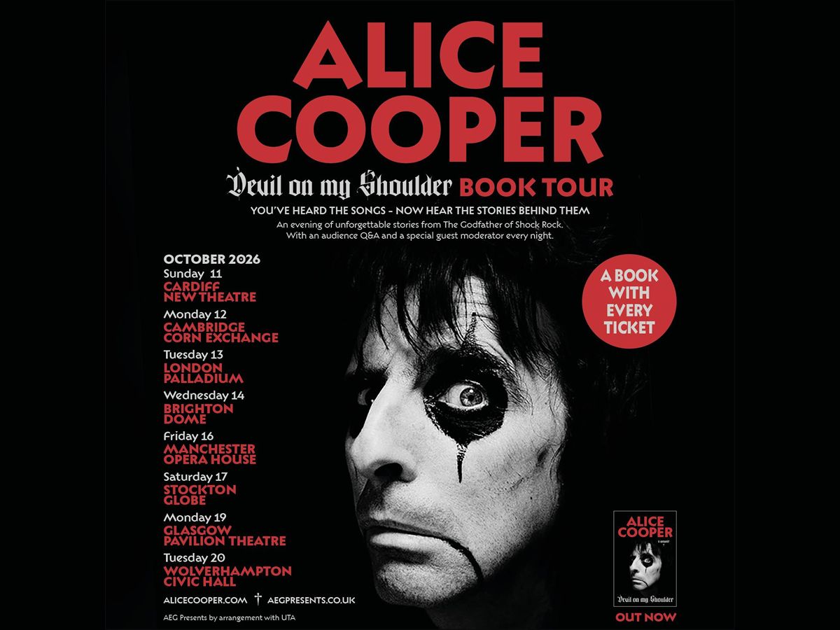 Alice Cooper: Devil On My Shoulder Book Tour