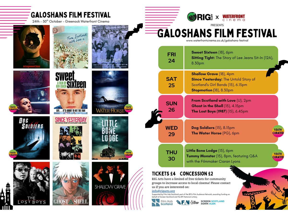 Community curated film festival brings world class cinema to Greenock this Galoshans Festival
