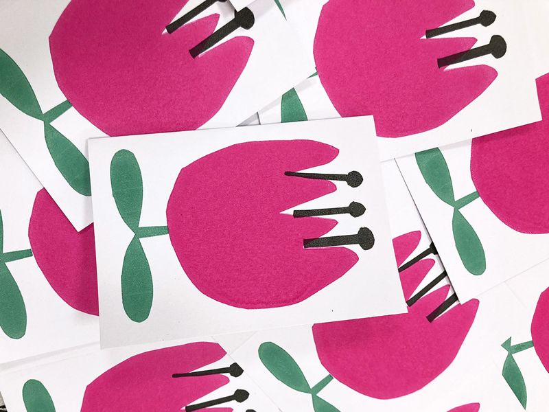 Screen Print Your Own Greeting Cards
