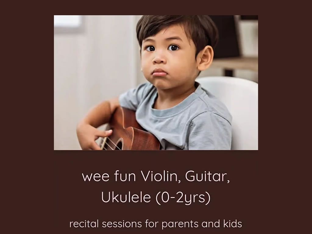 Wee Live Music Fun: violin, guitar, ukulele for 0 - 2yrs
