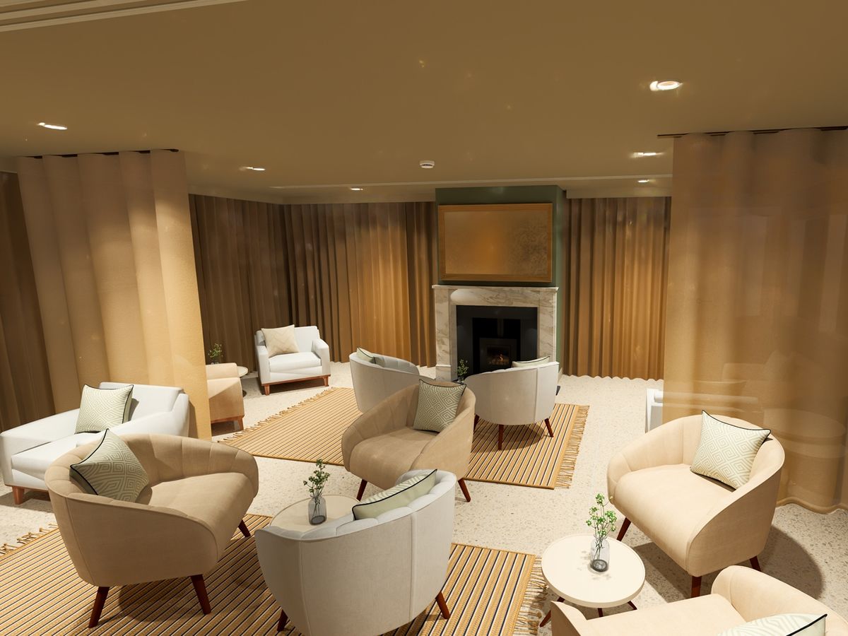 Crossbasket Castle reveals first look CGIs of new spa and Hebridean inspired cabins