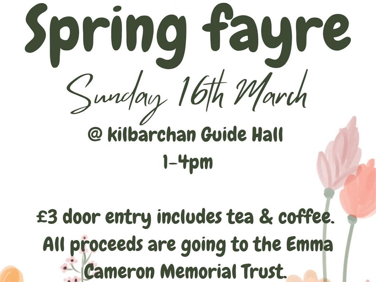 Kilbarchan Craft Fayres Spring Fayre
