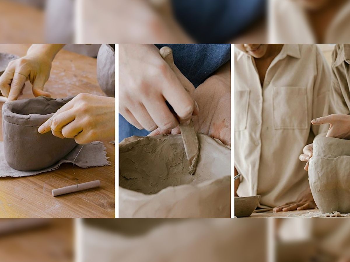 Hand building in clay 2 part ceramics workshop at creative bloc