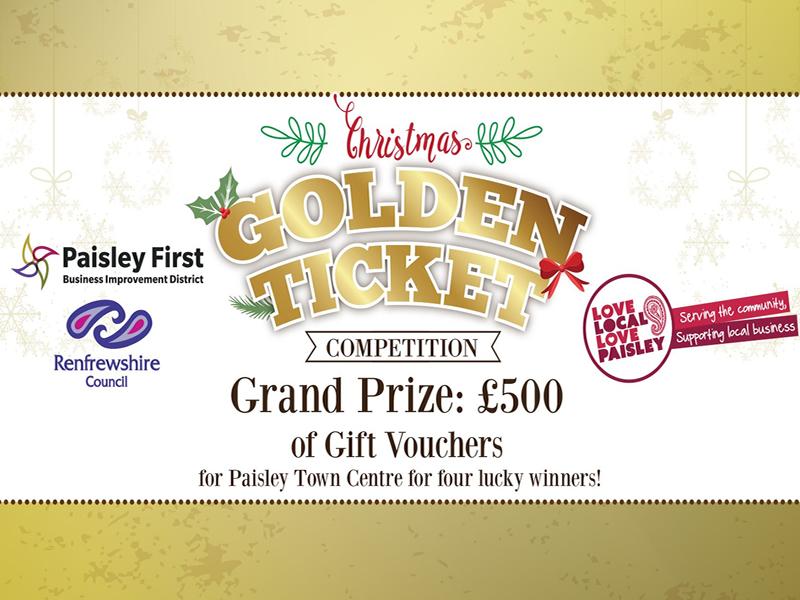 Do your Christmas shopping in Paisley and you could win big