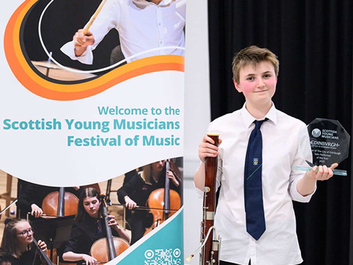 Bassoonist Emily Crump will represent Edinburgh at the Scottish Young Musicians Solo Performer of the Year