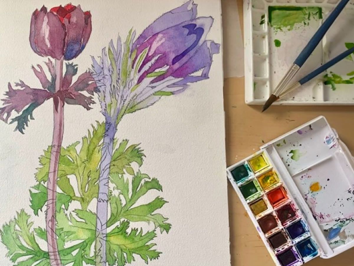 Watercolor Workshop inspired by Charles Rennie Mackintosh